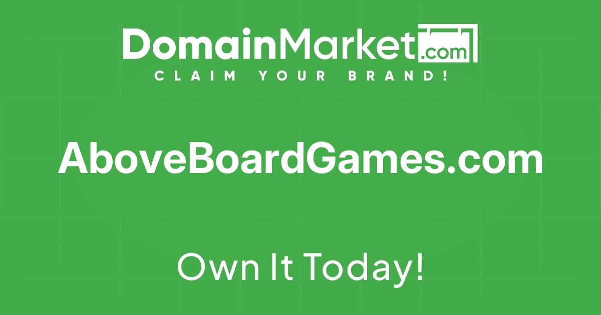 Above Board Games - make an inquiry