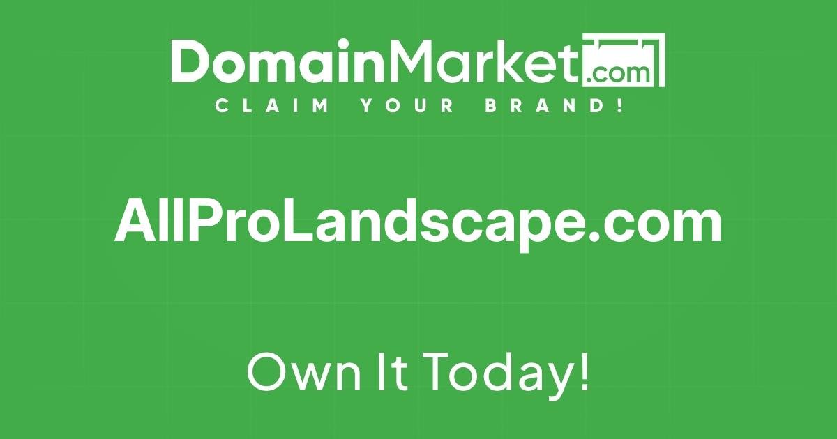 ALLPRO LANDSCAPE logo