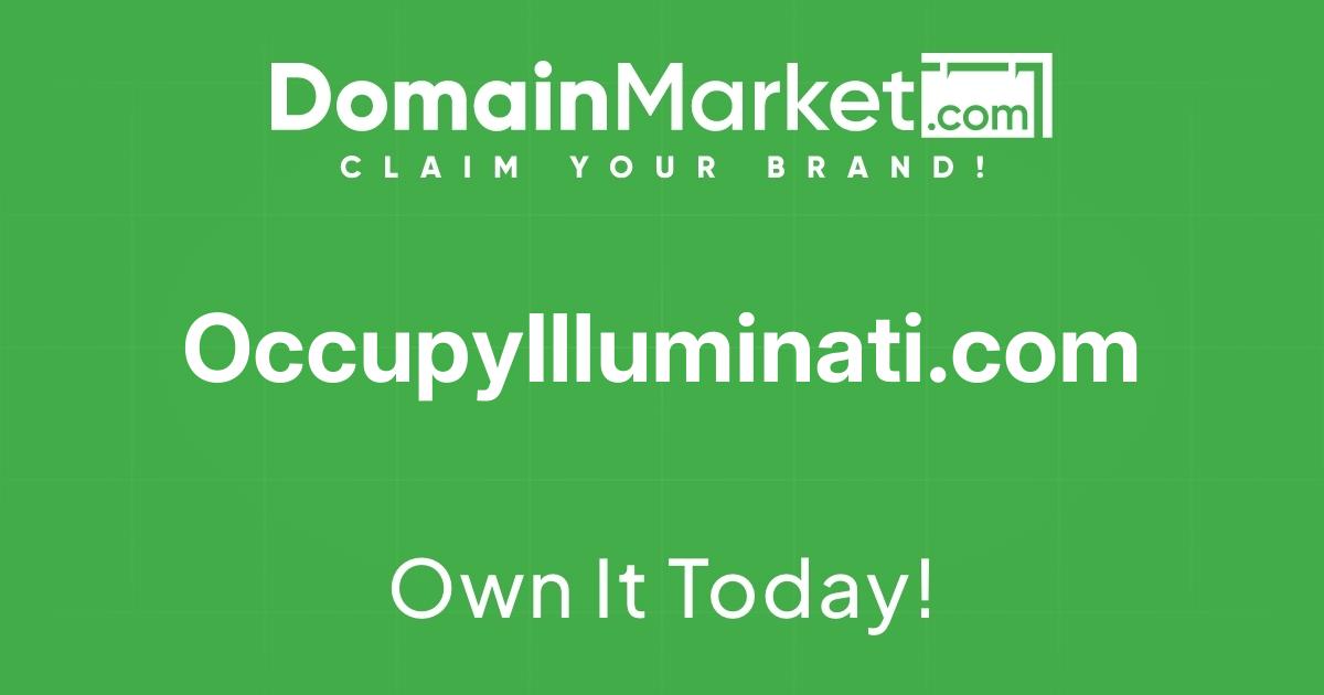 OccupyIlluminati.com is for sale - Premium Domain