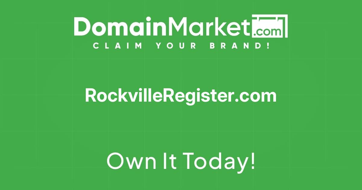 RockvilleRegister.com is for sale - Premium Domain