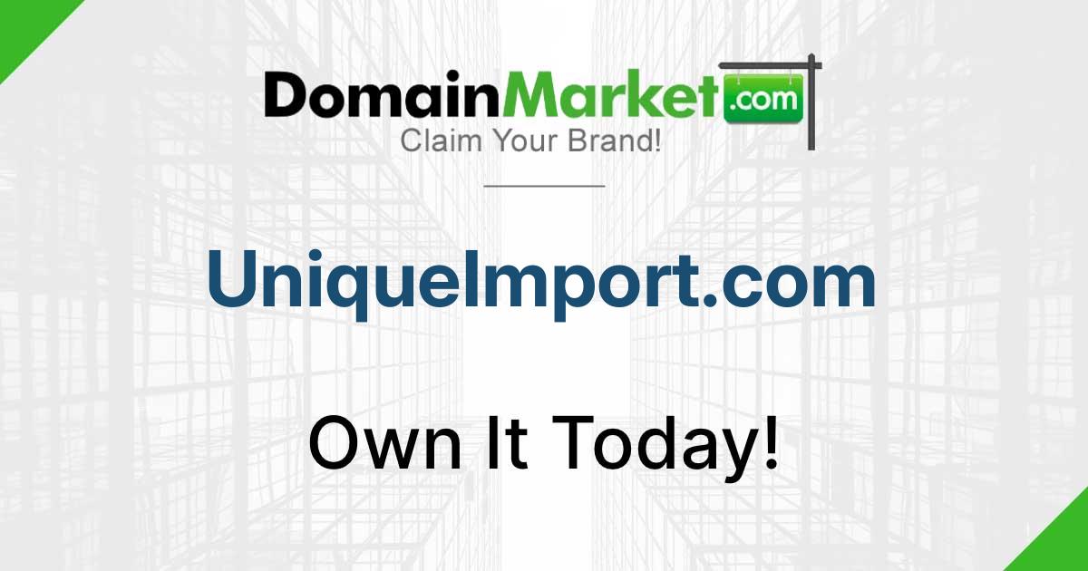 UniqueImport.com - Shopping Domains for Sale - Buy Premium Retail &amp; E ...