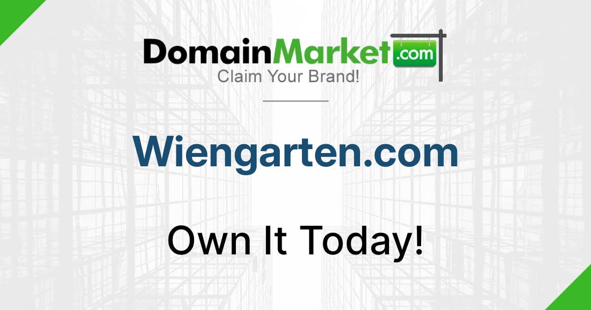Wiengarten Wiengarten.com - Home Domains for Sale - Buy Premium Real Estate ...
